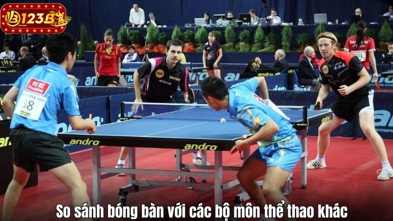Bóng bàn 123B – Cá cược thể thao đáng thử năm 2025 So sánh bóng bàn với các bộ môn thể thao khác